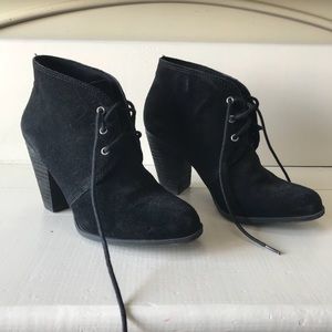 BCBGeneration Shoes - BCBG Generation black suede tie up booties BCBGeneration Shoes - BCBG Generation black suede tie up booties